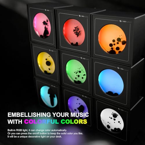 Sovenomund Dancing Ferrofluid Sound Visualizer - Black Liquid Decor