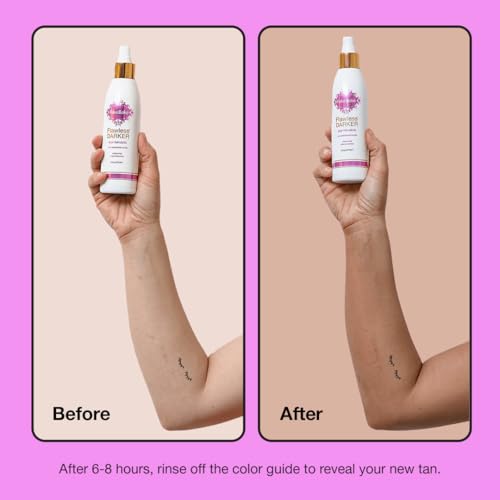 Fake Bake Flawless Darker Self-Tanning Liquid Spray, 6 oz with Body Mate Self-Tanning Applicator