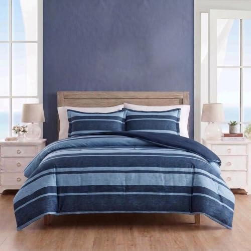 Twin XL Comforter Set with Matching Sham - Longpoint Blue Nautica Bedding