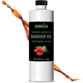 GreenIVe Organic Rosehip Oil - 16 Fl Oz Cold Pressed Virgin Skin & Hair Oil - Pack of 1