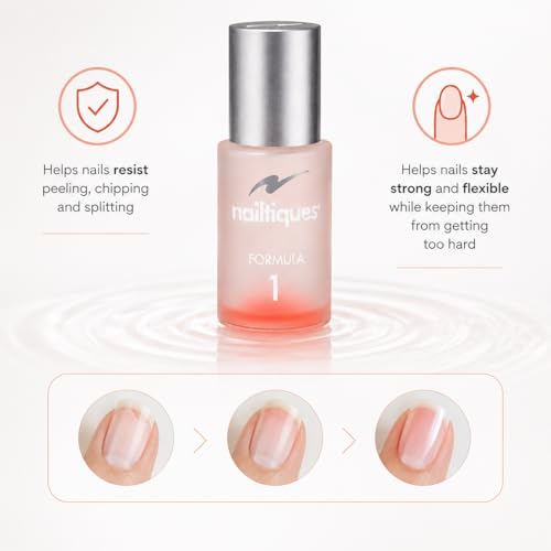 Nailtiques Formula 1 Nail Protein 0.5 oz - 2 Pack, Strengthening Nail Treatment