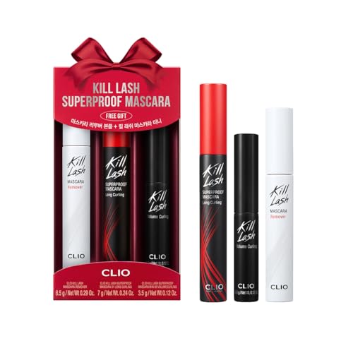 CLIO Kill Lash Superproof Waterproof Mascara Set - Long Curl & Volume Mini + Remover