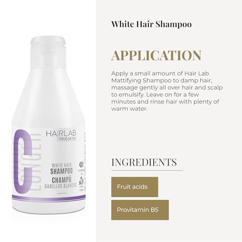 White Hair Shampoo for Blonde & Gray Hair - Brightening & Toner - 300ml