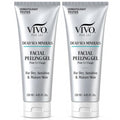 Facial Peeling Gel for Dead Skin Removal - Gentle Exfoliator 4.05 Oz Pack of 2