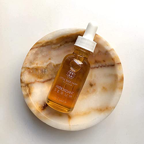 Little Seed Farm Serum Bundle - Antioxidant + Elasticity - Skin Toning and Firming Serums - Facial Serums for Dry & Aging Skin
