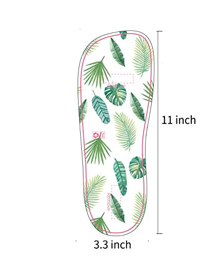 Disposable Feet Pads for Sunless Tanning 60 Pairs Palm Leaf Pattern