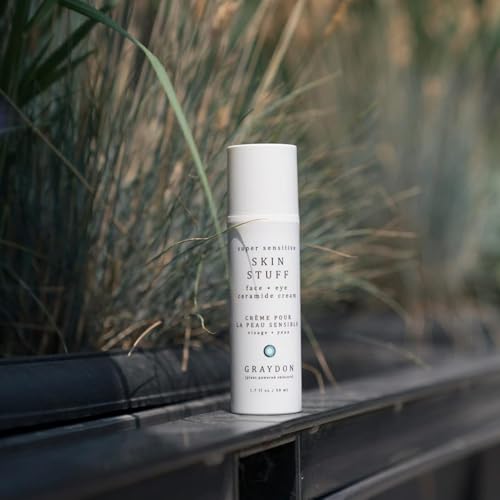 Graydon Skin Stuff Face & Eye Ceramide Moisturizing Cream | Intense Hydration, Soothes, Replenishes Moisture, Promotes Elasticity Facial Moisturizer for Acne-Prone Skin with Rosehip Oil, Maple 1.7oz