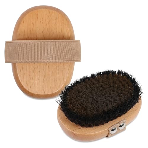 OWIIZI Copper Dry Brushing Body Brush for Lymphatic Drainage & Cellulite - Copper Bristles