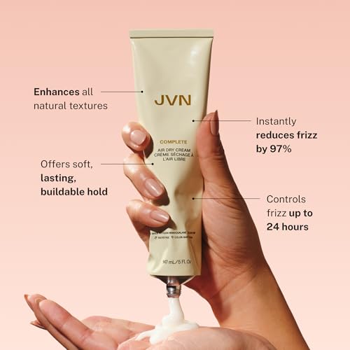 JVN Hair Care Set - Scalp Oil, Air Dry Cream & Repair Serum for Frizz & Heat Protection