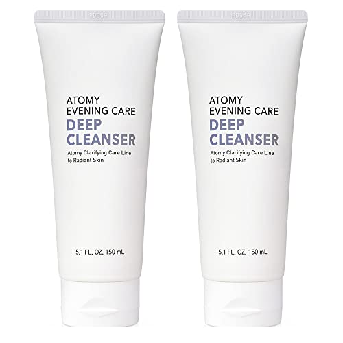 ATOMY Evening Care Deep Cleanser - 150ml x 2 pack, Facial Foam, Face Wash