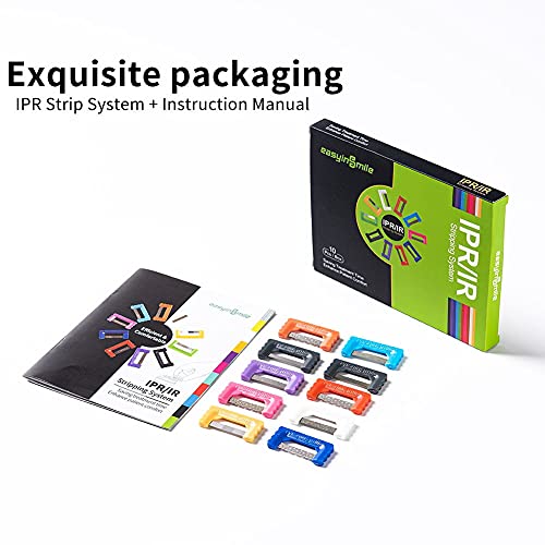 Easyinsmile Dental IPR Strip System 10PCS Orthodontic Enamel Reduction Kit B/Multi-Color