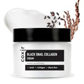 Black Snail Collagen Cream - Korean Snail Mucin with Peptides & Black Foods - 1.69 Fl Oz