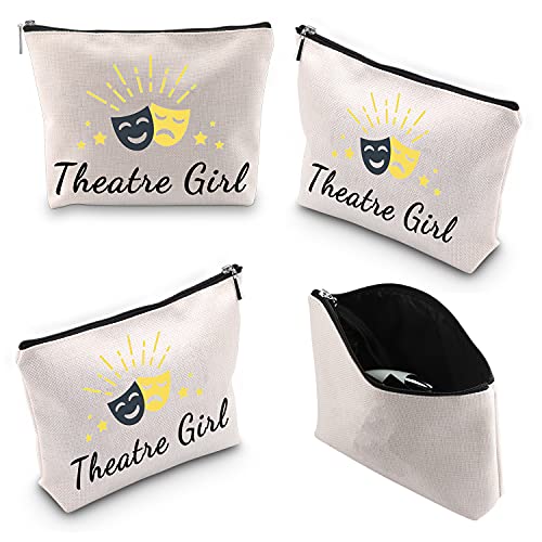 WCGXKO Theatre Girl Zipper Makeup Bag Musical Lover Theatre Nerd (Theatre)