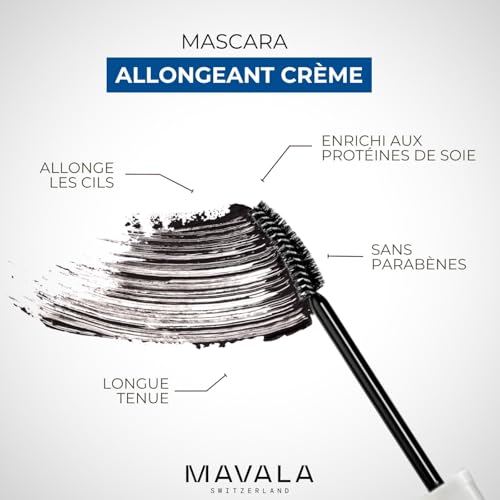 Mascara Creamy Brown 0.32oz - Nourishing, Smudge-Proof, Glossy Lashes