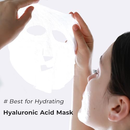 +WIS+ Intensive Hydrating Facial Masks Pack of 24 – Hyaluronic Acid & Collagen, Sensitive Skin Safe