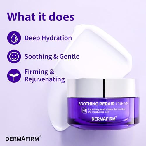 Dermafirm Soothing Repair Hydrating Face Cream R4, 1.69 fl oz – Moisturizer for All Skin Types