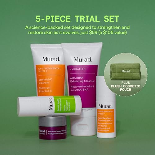 Skincare Gift Set with Cleanser, Serums & Moisturizer - Brightening & Hydrating