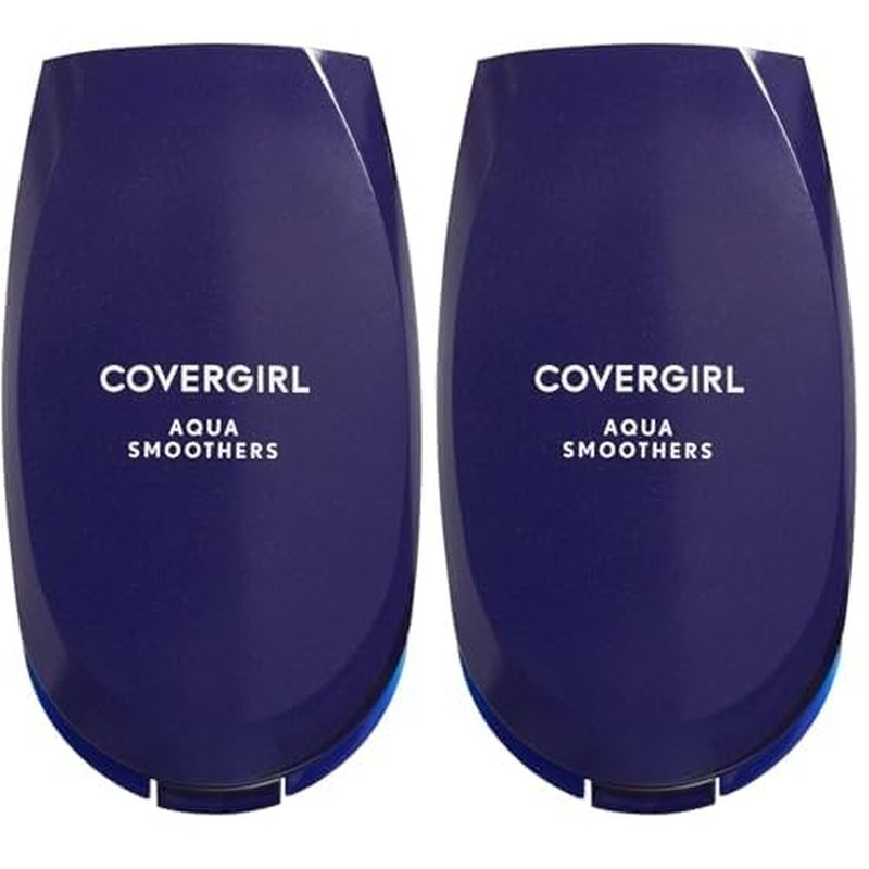 COVERGIRL Aquasmooth Compact Foundation, SPF 20 | Buff Beige 725 | 0.4 Ounce | Pack of 2