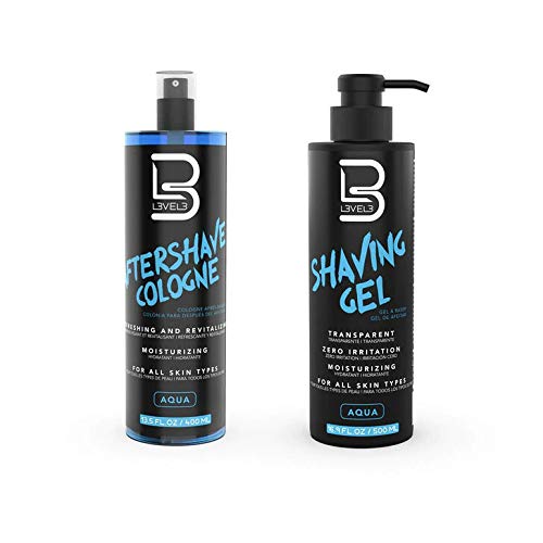 L3 Level 3 Shaving Gel & Aftershave Kit Soothing Hydrating Set