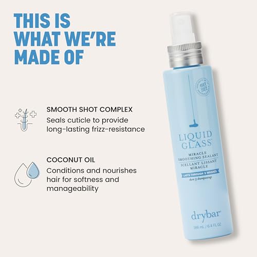 Drybar Liquid Glass Moisture-Rich Smoothing Sealant for Fine to Medium Hair - 6.4 Fl Oz