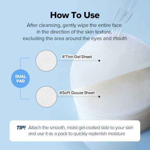 Hydrating Facial Toner Pads with Hyaluronic Acid & Chamomile - Moisturizing Skin Care