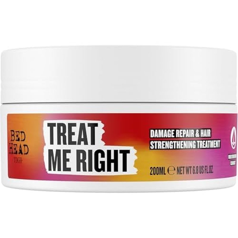 Bed Head by TIGI Treat Me Right Intensive Hair Mask, Deep Conditioning Treatment for Damaged Hair, 6.76 oz