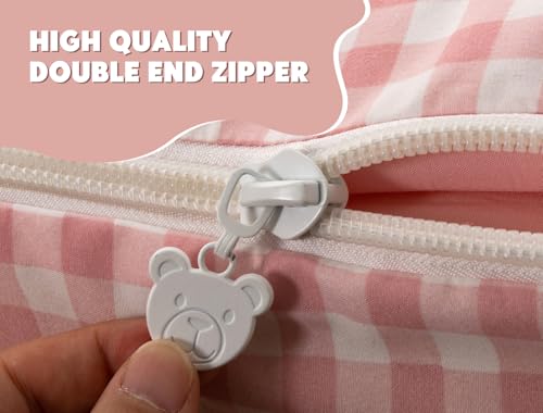 Pink Twin Zipper Bedding Set for Girls Kids - Meeting Story