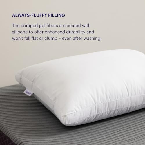 Purple Cloud Pillow - Standard Size Plush Down-Alternative Neck Pillow (Pack of 1)