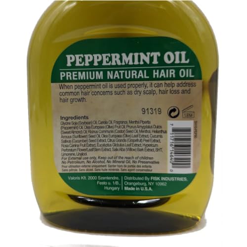 Difeel Peppermint Hair Oil Blend 7.1 Ounce (3-Pack)