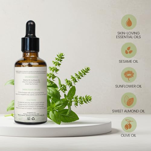 ZÆT Green Tea Scented Body Oil 50ml – Ultra-Moisturizing & Skin Elasticity Boost for Men & Women
