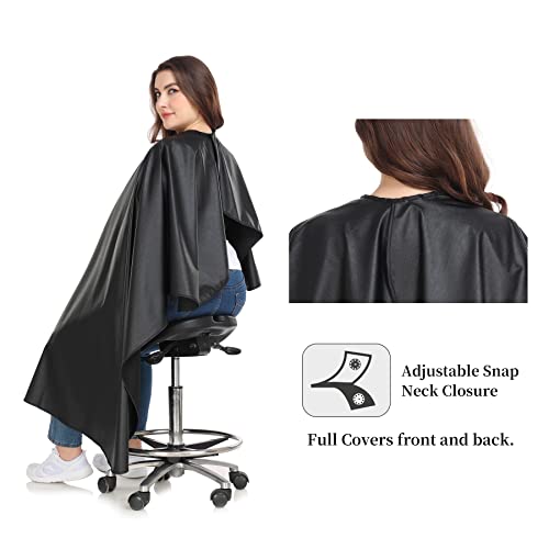 Chemical Hairdressing Capes for Salon Styling & Coloring - Water & Chemical Proof, Snaps, All-Purpose