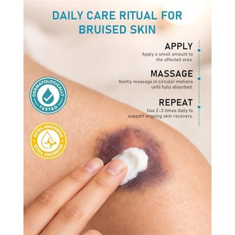 Arnica Bruise Relief Cream Extra Strength: Soothing Moisturizer with Vitamin K, C & E for Thin & Sensitive Skin - Daily Care for Teens, Adults & Mature Skin (3 Oz * 2 PCS)