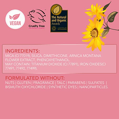 Rachel Couture Translucent Finishing Powder with Shine-Free Matte Finish | Vegan & Cruelty-Free Setting Powder | Arnica Extract Infusion - 0.28 Oz - Light
