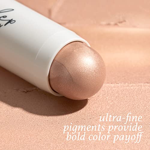 Julep Skip The Brush Cream to Powder Blush Stick Trio - Blendable and Buildable Color - 2-in-1 Blush and Lip Makeup Stick, Neutral Bronze, Sheer Glow, Sweet Peach