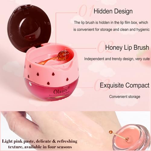9 PCS Bee Lip Balm Honey Pot,Easter Basket Stuffers,Honey Lip Balm Lip Mask,Propolis Moisturizing Lip Sleeping Mask Reduces Lip Lines,Mothers Day Gifts,Birthday Gifts for Women Girls
