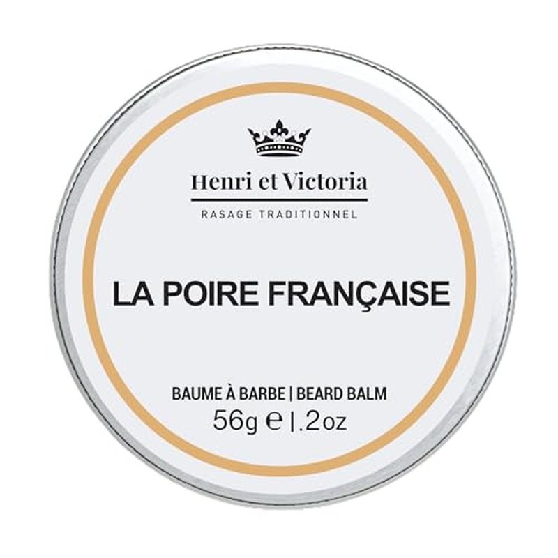 Beard Balm For Men - Moisturizing, Non-Greasy Beard Softener, Soothes Beard and Skin, Prevents Dryness, Flaking, Dandruff, Skin Irritation, Ingrown Hairs, Handmade Beard Balm - La Poire Fran?aise 56g