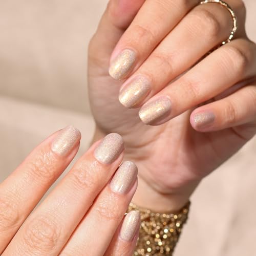 LONDONTOWN lakur Nail Polish ? Gel-Like Shine, Long-Lasting Color, Strengthens & Hydrates Nails with 21+ Free Clean Formula and Pro-Contour Brush, You're Golden, 0.4 Fl Oz