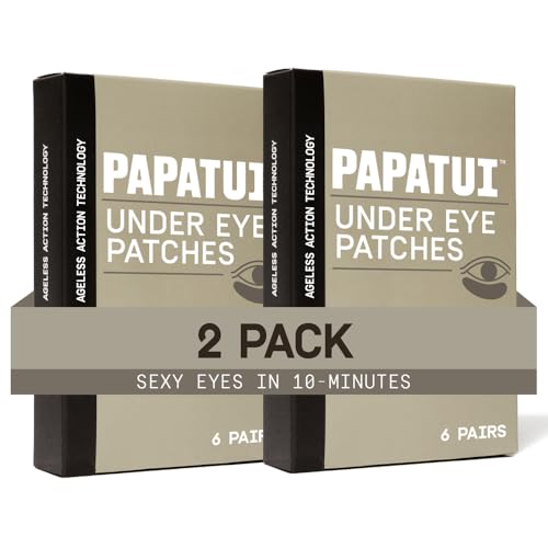 Men's Under Eye Patches with Peptides & Hyaluronic Acid - 6 Pack