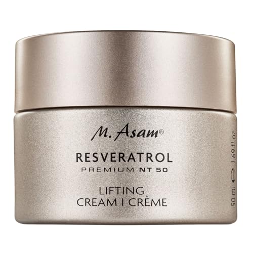 M. Asam Resveratrol Premium Lifting Cream (1.69 fl oz) - Anti-Aging Face Moisturiser, Resveratrol Day and Night Cream, Hydrating Skin Care with Peptides, Vegan Face Cream