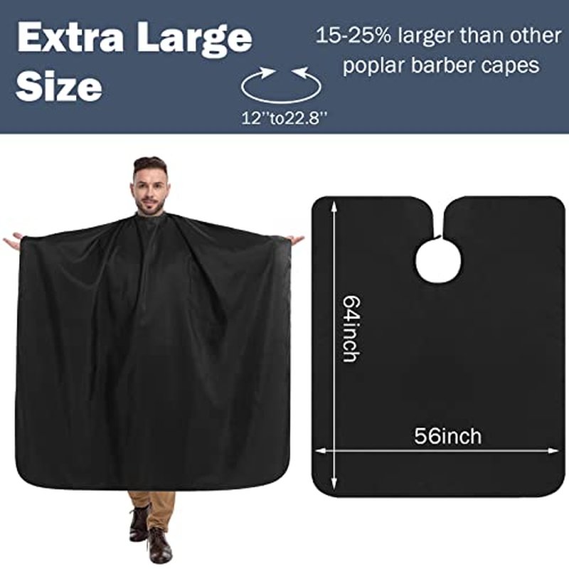 12Pcs Barber Cape 64 x 56'' Large Waterproof Hair Cutting Salon Cape Adjustable Snaps for Hair Dye Salon Stylist Supplies