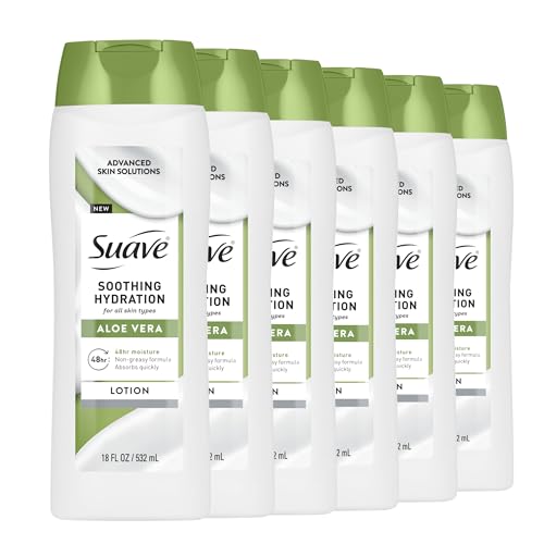 Aloe Vera Hand & Body Lotion 18 Fl Oz Pack of 6 - Soothing Hydrating Moisturizer