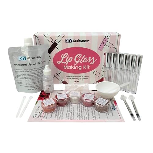 Lip Gloss Making Kit (Standard Kit, 6 Tubes) Made in the USA