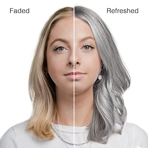 Color Depositing Silver Shampoo & Conditioner Duo for Blonde Hair - Semi Permanent Hair Color