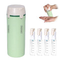 4-in-1 Travel Dispenser Bottle, Portable Cosmetic Dispenser Containers for Shampoo Lotion Conditioner Cream, Leak Proof Travel Dispenser, 30ML, Green