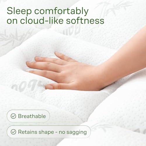 Snow White Niagara King Ultra Soft Mattress Topper - Back Pain Relief, Breathable & Machine Washable