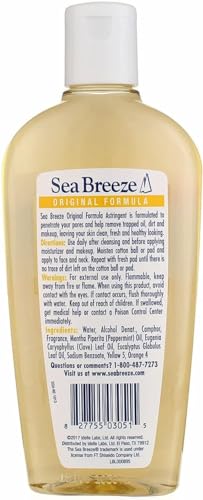 Sea Breeze Original Deep Cleaning Astringent 10oz Pack of 3 for Clearer Skin