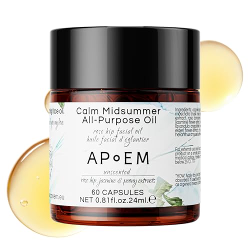 APoEM Renew Facial Serum Capsules (60 CT) ? Anti-Aging Oil-Based Skincare with Rosehip Oil, Musk Rose, & Damask Rose | Enhances Elasticity, Reduces Wrinkles, Nourishes & Moisturizes (0.81 Fl Oz)