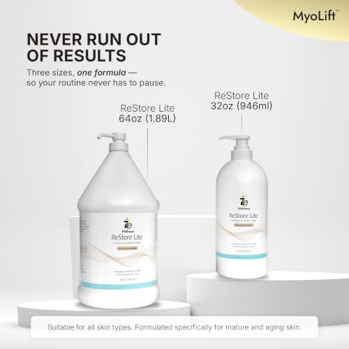 MyoLift ReStore Lite Conductive Gel 64 Fl Oz for Microcurrent Facial Treatments - Hydrating & Long-Lasting Glide