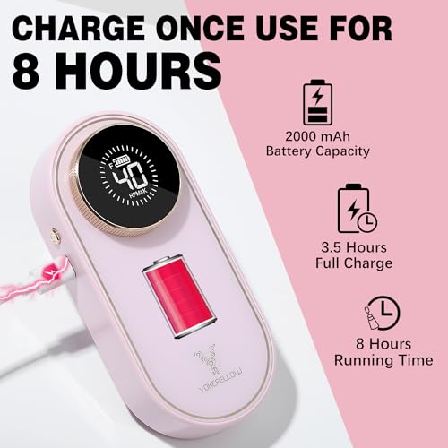Pink Nail Drill Machine - 40000 RPM Electric Nail File for Acrylic & Gel Nails, Professional Manicure & Pedicure Tool