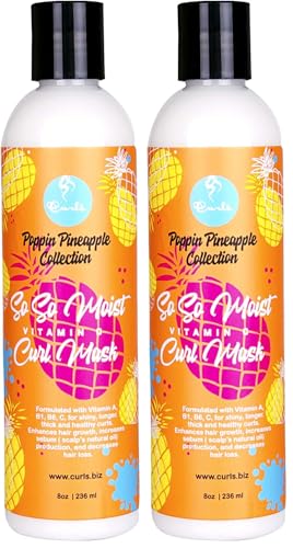Vitamin C Hair Mask 8 Fl Oz Pack of 2 Deep Conditioning for Thick Hair